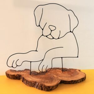 פיסול בחוטי מתכת - כלב