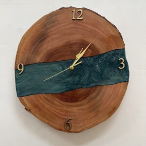 שעון אפוקסי - טורקיז